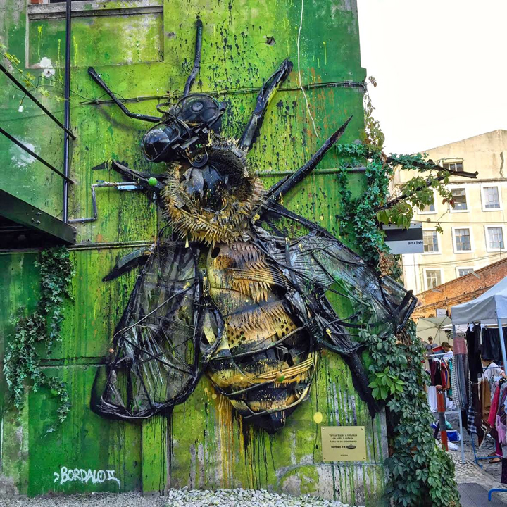Street Art at Lisbon’s LX Factory with Bordalo II, Miguel RAM and more